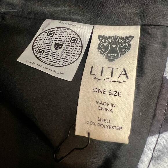 NWOT LITA BY CIARA Print Satin Bucket Hat in Scratchy Zebra Print - Picture 6 of 6